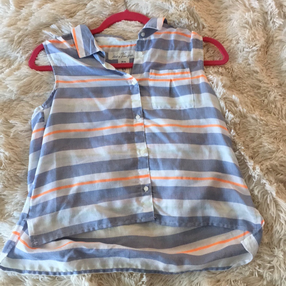{H&M} striped blouse